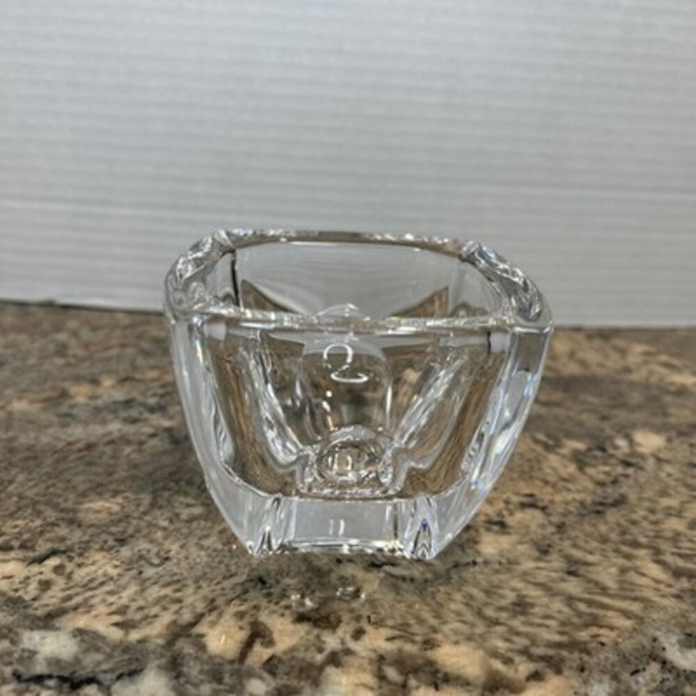 VERA WANG WEDGWOOD Crystal Cabochon Votive Candle Holder 2.75”